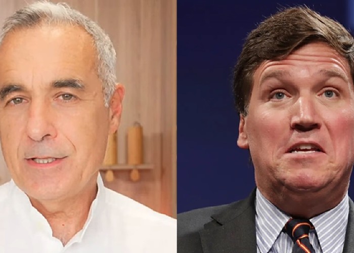 Călin Georgescu, pe calea trădării naționale în ceea ce privește Transilvania. Acesta tânjește după susținerea din partea lui Tucker Carlson, propagandistul american care a afirmat senin la Budapesta că Transilvania e în siguranță ca parte a României "deocamdată"