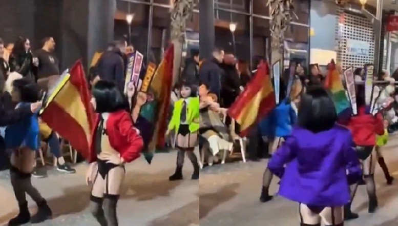 VIDEO Scandal în Spania după ce mai mulți copii au fost puși să mărșăluiască îmbrăcați în haine erotice pentru adulți. Organizatorii, acuzați de hipersexualizarea copiilor