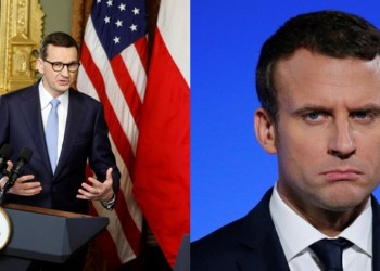 Abordarea lui Macron ce prevede distanțarea Europei de SUA, criticată aspru de Morawiecki: "Vechea Europă a crezut într-un acord cu Rusia și a eșuat! Polonia e liderul noii Europe! În loc de o 'autonomie strategică', vorbim despre un parteneriat strategic cu Statele Unite!"