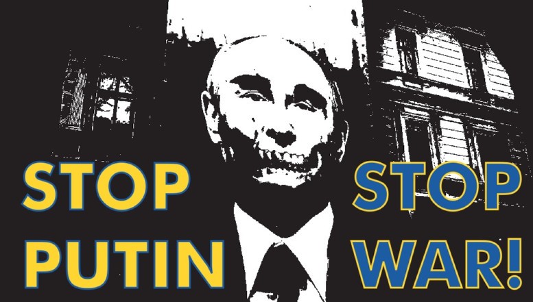 Protest la Ambasada Rusiei din România față de masacrele comise de armata lui Putin în Ucraina