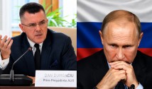 Dungaciu, confruntat într-o emisiune pe tema "putinismului AUR": întrebat dacă partidul său va accepta să intre la guvernare în cazul în care i se va promite că România se va alia cu Rusia, ideologul aurist a refuzat să răspundă. Interlocutorul a insistat: "Păi nu ziceți dumneavoastră că Ucraina oricum a pierdut războiul și că Europa este praf?"
