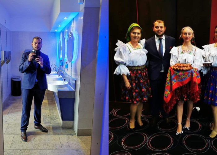 FOTO Vicepreședintele PNL Irlanda semnalează o întâlnire cu românii din Diaspora postând un ”selfie” realizat în veceul unui hotel. Cică așa arată ”o zi românească în frumoasa Irlanda”