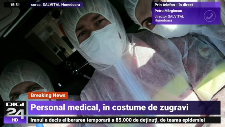 Personalul medical, pus în pericol în lupta cu COVID-19: costume de zugrav achiziționate din cauza lipsei de dotări