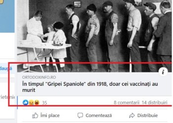 Fake news terifiant, răspândit de un deputat de la AUR: „Gripa spaniolă nu a fost o gripă, ci un masiv experiment de vaccinare. Au scăpat doar cei nevaccinați!”