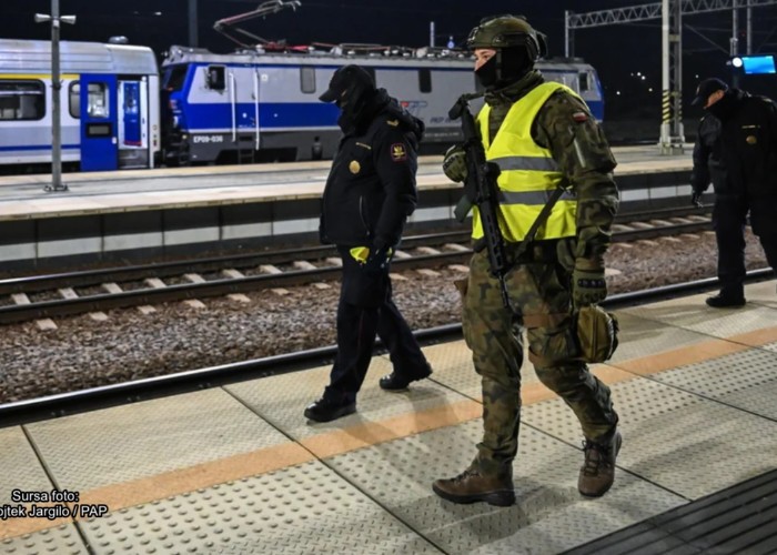 Patrulele militare vor fi văzute în gările poloneze! Varșovia a lansat operațiunea "Orizont" pentru protecția cetățenilor și a infrastructurii de actele de sabotaj ale agenților Moscovei