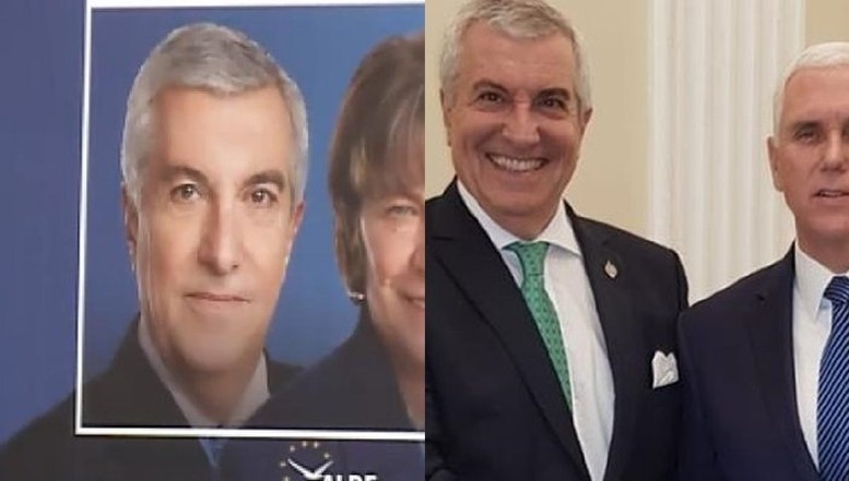 Tăriceanu, ironizat de un jurnalist după vizita în SUA: "Vedeți cum în poza de 50 000 de euro cu Mike Pence nu s-au respectat trăsăturile feței președintelui ALDE?"