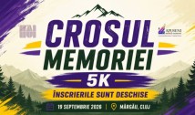 Vă invităm la CROSUL MEMORIEI – sâmbătă 19 septembrie, Calea Partizanilor din Munții Apuseni, comuna Mărgău, ora 11.30. Vă așteptăm!