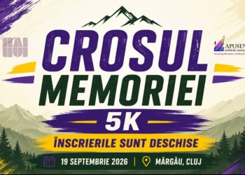 Vă invităm la CROSUL MEMORIEI – sâmbătă 19 septembrie, Calea Partizanilor din Munții Apuseni, comuna Mărgău, ora 11.30. Vă așteptăm!