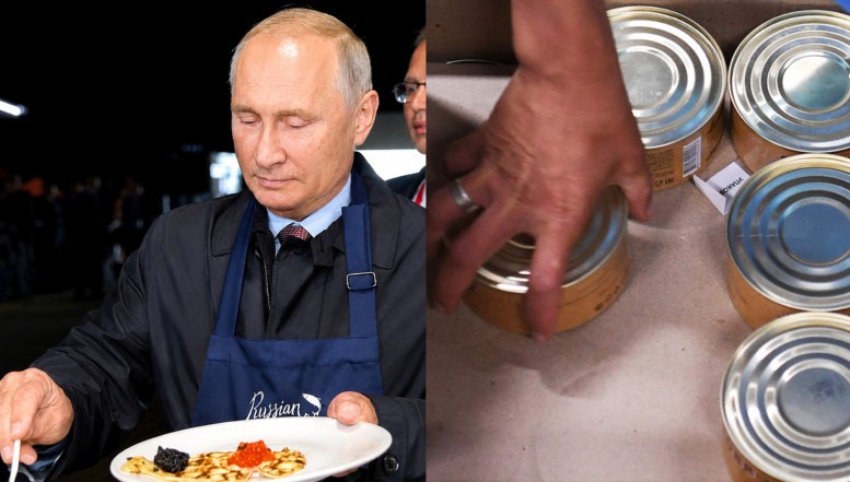 Regimul dictatorului Putin și-a băgat la regim soldații trimiși pe frontul din Ucraina. O anchetă scoate la iveală că militarii ruși sunt hrăniți cu conserve neconforme, care nu asigură necesarul energetic în condiții de efort fizic
