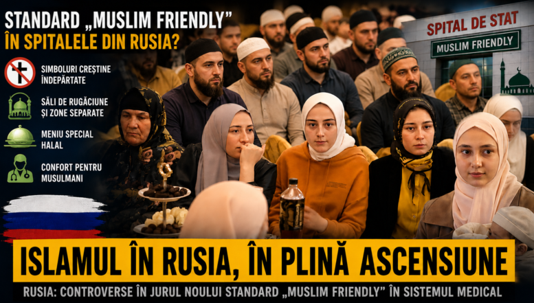 Ascensiunea islamului în Rusia, motiv de furie în rândul propagandiștilor ruși: în unitățile medicale se dorește introducerea de standarde "Muslim Friendly"