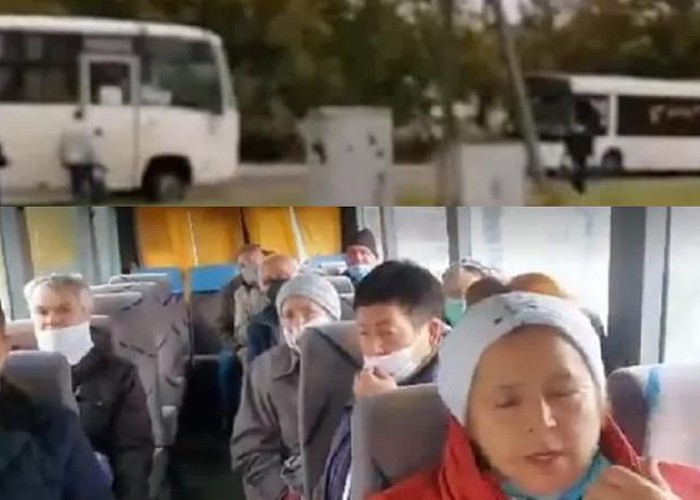 TURISM ELECTORAL ÎN R. MOLDOVA. Alegători aduși cu 4 autocare să voteze la Varnița. Veteranii au blocat drumul spre secția de votare. Dodon face pe niznaiul