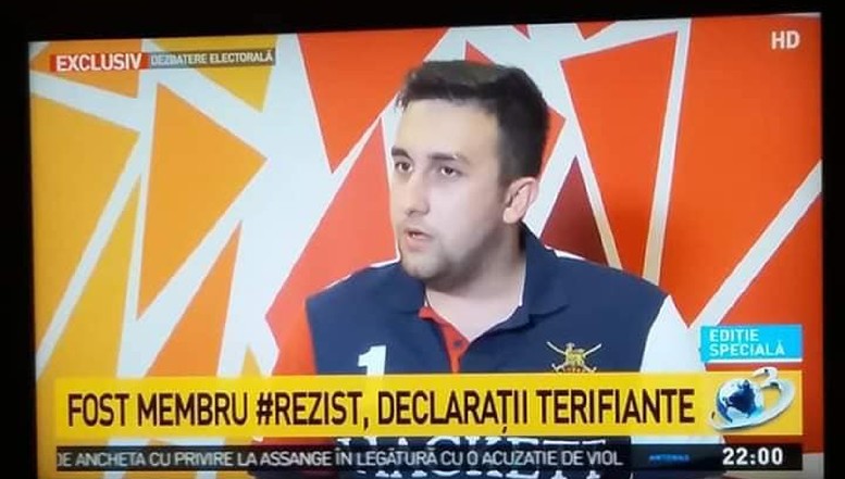 INTOXICARE marca Antena 3. Protestatarul fake #Rezist BĂTĂUȘ, inventat în laboratoarele securiste voiculesciene