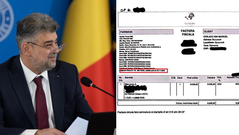 Ce ne-a arătat de fapt Ciolacu? Facturile prezentate pe Tik Tok conțin elemente ce par să indice că liderul PSD minte iarăși de îngheață apele în legătură cu zborurile private la Nisa / Anul emiterii ar fi 2023, nu 2022 când au fost efectuate zborurile