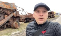 Contraprotestul fermierilor ucraineni: Utilaje agricole distruse de hoardele ruse, aduse la granița cu Polonia