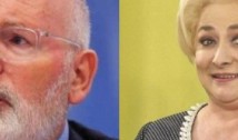 Frans Timmermans o trage la răspundere pe Dăncilă: "OUG par a contrazice direct esența MCV, precum și lipsa de consultare și adoptarea precipitată a acestora"!