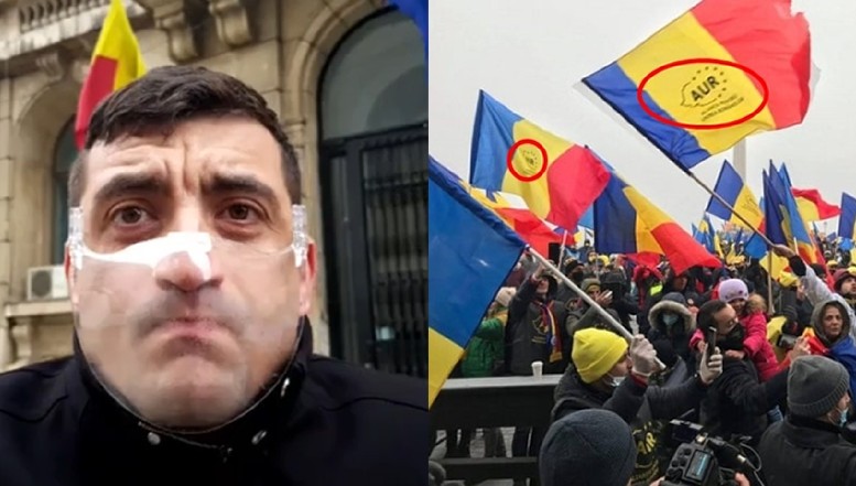 Un fost europarlamentar avertizează AUR că e ILEGAL să imprime sigla partidului pe drapelul României. În schimb, Simion invită UDMR să comită aceeași ilegalitate
