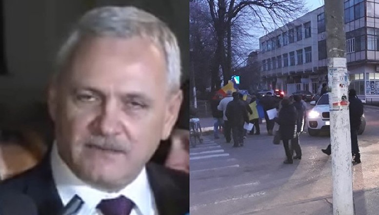 VIDEO Impresionant! Ieri a avut loc un protest anti-PSD, chiar în fieful lui Dragnea. Peste 50 de teleormăneni au manifestat, în ciuda tentativei Poliției de a-i opri