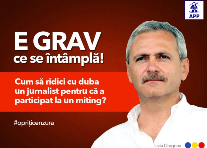 Ghici cine apără dreptul românilor de a protesta și e șocat de brutalitatea organelor? Liviu Dragnea ia atitudine în cazul „jurnalistei” săltate după „asaltul hoardelor de la Senat”. Iosefina Pascal tocmai spusese că pușcăriașul de la Rahova e, ca și protestatarii #rezist, victimă a măcelului de la „10 august”