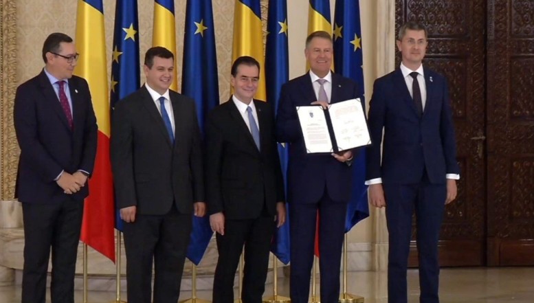 VIDEO Acordul Politic Național inițiat de Iohannis a fost semnat de patru partide din Opoziție