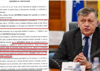 VIDEO. UPDATE Crin Antonescu a dat o declarație în dosarul unui coleg urmărit de Securitate! CNSAS afirmă că uselistul nu ar fi fost colaborator al poliției politice comuniste, dar a restricționat accesul la informații. Candidatul PSD-PNL-UDMR reacționează:  „Nu am fost niciodată, sub nicio formă, colaborator al Securităţii”