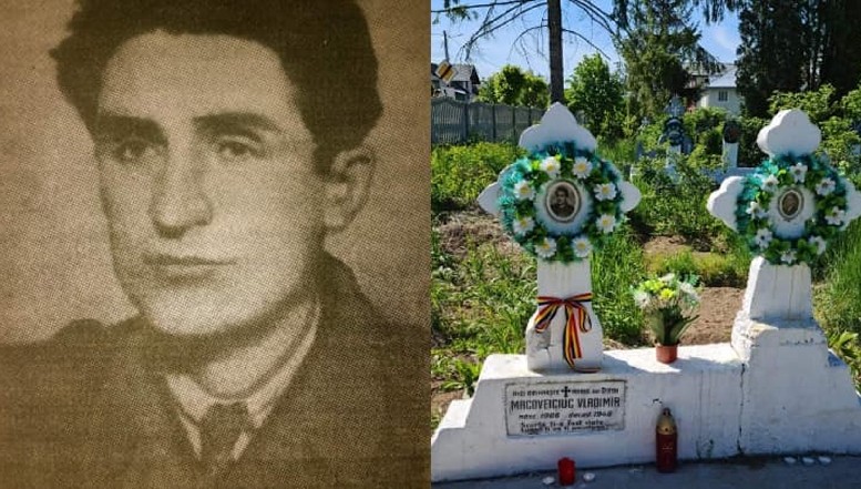 O troiță pentru primul partizan al Bucovinei – Vladimir Macoveiciuc. A căzut prin trădare după o rezistență exemplară. Feciorii i-au fost întemnițați, iar nora violată și bătută