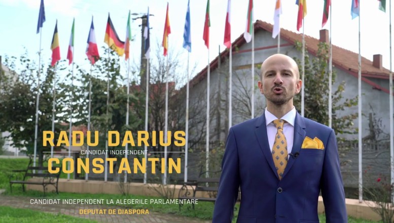 Portret de candidat. Darius Radu Constantin, candidat independent pentru Camera Deputaţilor, Diaspora: ”Programul meu este cel al diasporenilor nemulțumiți”