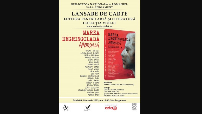 Sâmbătă, 18 martie, va avea loc lansarea cărții "Marea degringoladă amoroasă" la Biblioteca Națională a României. Scriitoare: "Haideți să auzim despre iubire, filtrată prin ochii bărbaților!"