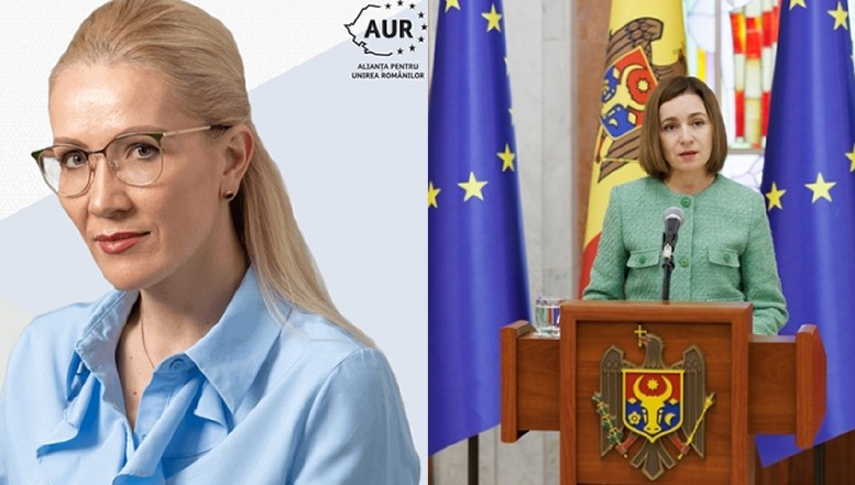 AUR-ista Bruynseels - care declarase că Rusia face parte din NATO, e mâhnită că Maia Sandu s-a implicat în campania împotriva forțelor politice pro-ruse din România