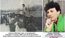 Eroii Libertății noastre. Viața și moartea lui Grigore Vârtosu, lider și martir al Renașterii Naționale din Basarabia anilor ‘80-‘90. Unionist desăvârșit, a fost ucis mișelește, fiind împușcat pe la spate în timpul războiului declanșat de Rusia pe Nistru. Aceasta e povestea lui