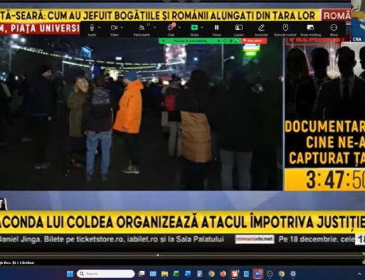 VIDEO România TV, sancționată de CNA cu amenda maximă permisă de lege după emisiunile în care a batjocorit documentarul Recorder despre capturarea justiției și a mințit grosolan în privința oamenilor care au ieșit în stradă să ceară plecarea găștii Savonea