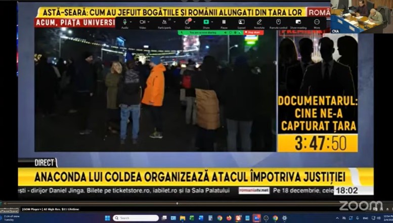 VIDEO România TV, sancționată de CNA cu amenda maximă permisă de lege după emisiunile în care a batjocorit documentarul Recorder despre capturarea justiției și a mințit grosolan în privința oamenilor care au ieșit în stradă să ceară plecarea găștii Savonea