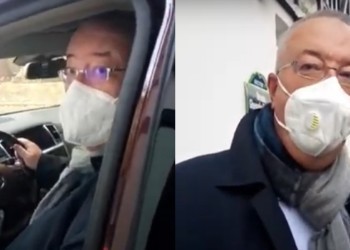 VIDEO Fostul jurnalist Bogdan Chirieac, surprins ieșind de la sediul PSD din Kiseleff. Acesta spune cu o crasă nonșalanță că NU a primit bani de la Băluță și Florea