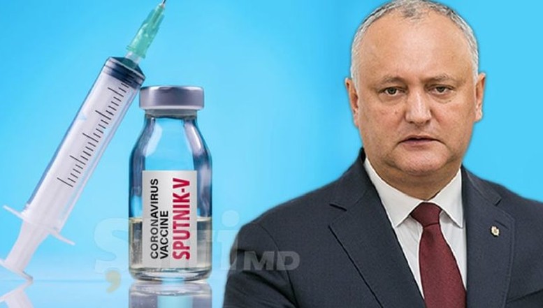 Caraghios: speriat de coada de la Maratonul Vaccinării, rusofilul Dodon a renunțat la imunizarea cu Sputnik V