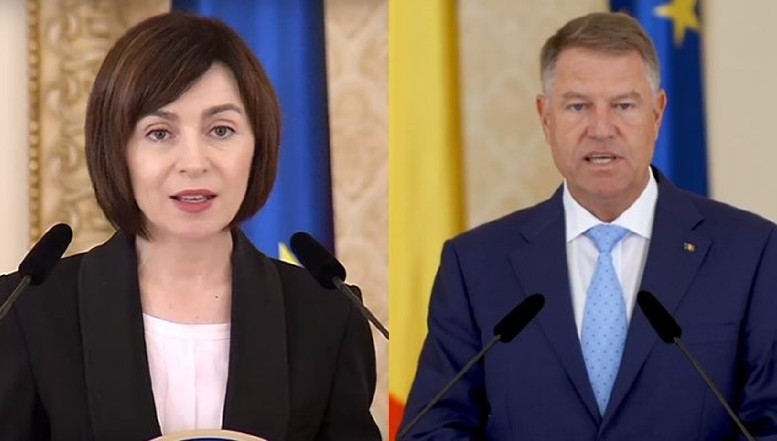 VIDEO Bilaterala Klaus Iohannis-Maia Sandu, la București. Președintele României: Țara noastră va susţine deblocarea asistenţei financiare a Uniunii Europene pentru Republica Moldova