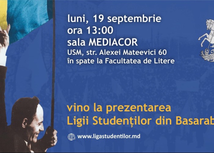 Bătăi de cap pentru stataliștii ,,moldoveniști”. La Chișinău are loc lansarea Ligii Studenților din Basarabia, organizație clar românească și unionistă menită să-i unească pe tinerii dintre Prut și Nistru