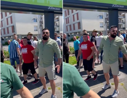 VIDEO. Incident violent la o secție de votare din Franța. Bombardierii lui George Simion au agresat un votant care a avut curajul să le spună să se comporte civilizat. „Am fost lovit, scuipat, înjurat” / Votanții auriști au scandat inclusiv „Rusia!, Rusia!”