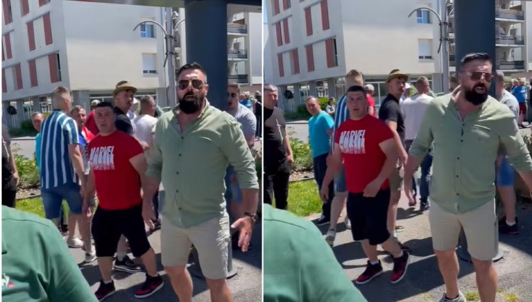 VIDEO. Incident violent la o secție de votare din Franța. Bombardierii lui George Simion au agresat un votant care a avut curajul să le spună să se comporte civilizat. „Am fost lovit, scuipat, înjurat” / Votanții auriști au scandat inclusiv „Rusia!, Rusia!”