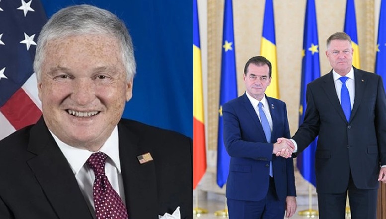 Ambasadorul SUA aruncă din nou cu săgeți către PSD și salută sprijinul oferit de Iohannis și Orban mediului antreprenorial: "Premierul s-a confruntat cu modificările nefaste aduse legislaţiei şi cu nepotismul!"