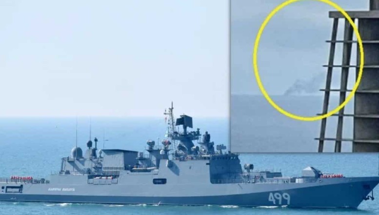 UPDATE FOTO // Grigory Aleksandrovich, comandantul fregatei ruseşti "Amiral Makarov", a murit împreună cu toţi cei 122 de marinari de la bord. Fregata a fost lovită de ucraineni cu rachete şi se scufundă în flăcări lângă Insula Şerpilor. Lovitură uriașă pentru Putin înaintea ”sărbătorii” de 9 mai