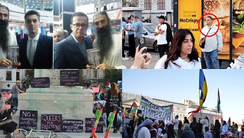EXCLUSIV Extrema stângă AUR-SOS s-a unit cu cea de "gen fluid" și a ieșit în stradă în București pentru a justifica terorismul Hamas. Imagini cu personajele dubioase prezente la protestele anti-Israel: Exponenți ai LGBTQIA+, fiul pro-rus al generalului-deputat AUR Mircia Chelaru, "Stegarul dac" al Antenei 3, avocatul yoghin din MISA al senatoarei Diana Șoșoacă și Amalia Bellantoni