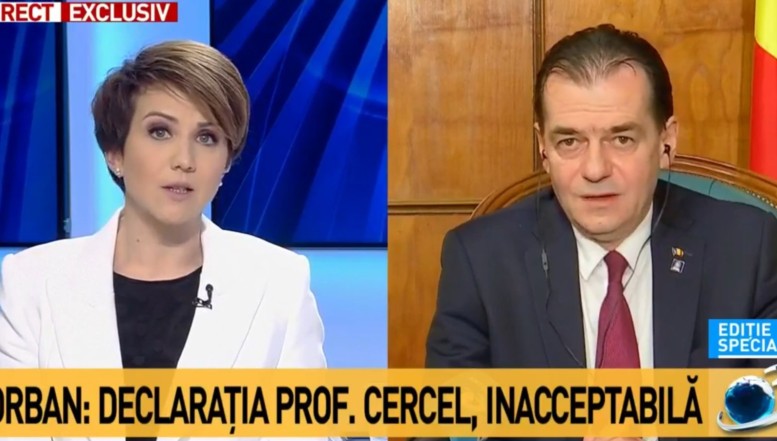 VIDEO Ludovic Orban a dinamitat Antena 3 în cazul Cercel: "Doamna Iosub, îmi dați niște declarații pe care probabil le-ați căutat foarte mult și pe care le-ați scos dintr-un anumit context!"