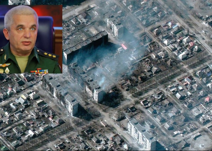 „Măcelarul” rus care are misiunea de a rade orașul Mariupol de pe fața pământului: generalul colonel Mihail Mizințev. Își terorizează și subalternii pe care îi amenință cu mutilarea și schilodirea