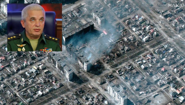 „Măcelarul” rus care are misiunea de a rade orașul Mariupol de pe fața pământului: generalul colonel Mihail Mizințev. Își terorizează și subalternii pe care îi amenință cu mutilarea și schilodirea