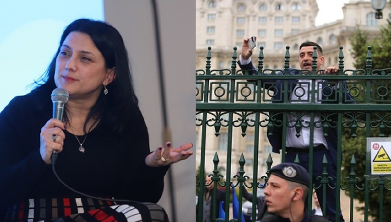 Adela Mîrza amintește gloatei AUR că opoziția parlamentară nu se exercită violent în stradă, "ci cu argumente legale adresate instituțiilor abilitate". Documentul care reflectă ipocrizia auriștilor