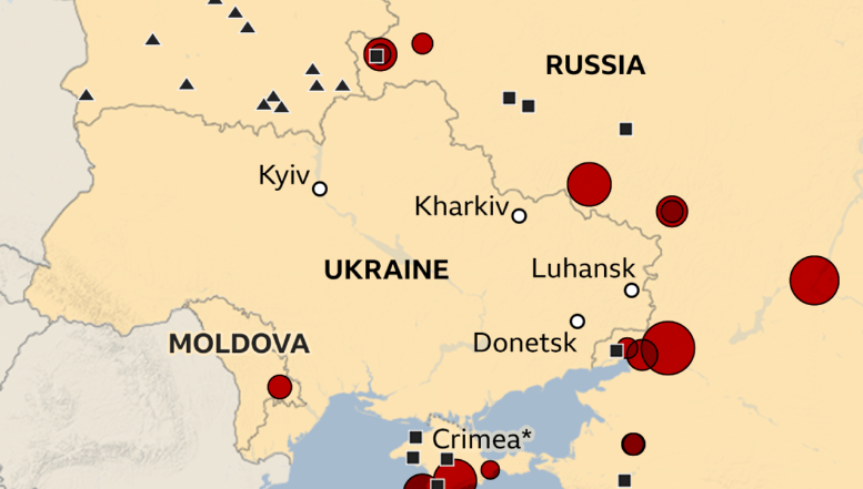 HARTĂ. Ucraina este înconjurată, pe trei laturi, de forțele militare ale Rusiei. Cum sunt dispuse acestea / Cristian Diaconescu: „Marea Neagră este blocată militar și la nord, și la sud”