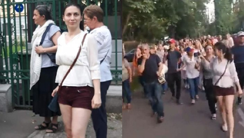 VIDEO halucinant: cum au aplaudat protestatarii putiniști în fața Ambasadei Rusiei: ”Jos pălăria pentru Putin!” Cât de implicate sunt serviciile rusești în astfel de provocări? 