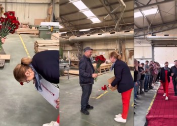 Cine este patroana din România care se înclină până la pământ în fața unui angajat loial ce a decis să se pensioneze. Produsele sale au fost achiziționate de companii gigant celebre gen Amazon, Microsoft sau JP Morgan