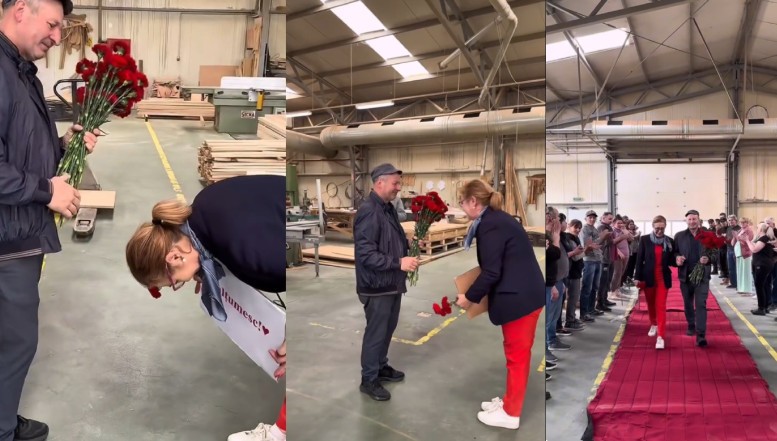 Cine este patroana din România care se înclină până la pământ în fața unui angajat loial ce a decis să se pensioneze. Produsele sale au fost achiziționate de companii gigant celebre gen Amazon, Microsoft sau JP Morgan