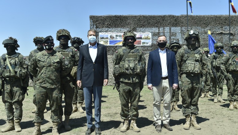 VIDEO Parteneriatul strategic româno-polonez. Klaus Iohannis și Andrzej Duda au participat la exercițiul militar multinațional "Justice Sword 21"