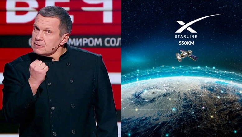 Furie la Moscova după ce terminalele Starlink folosite de armata rusă au încetat să funcționeze. Propagandistul-șef al Kremlinului, Vladimir Soloviov, cere detonarea de bombe nucleare în spațiu